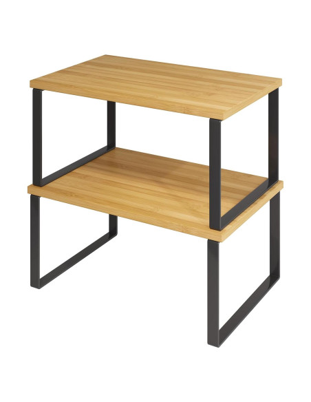 Organizador de Gabinete SUYU Set de 2 Estantes de Bambú