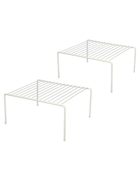 Organizador de Estantes de Cocina Greenbrier, Juego de 2 - Blanco, 3.05m x 1.83m x 0.18m Organizador de Estantes de Cocina Greenbrier, Juego de 2 - Blanco, 3.05m x 1.83m x 0.18m