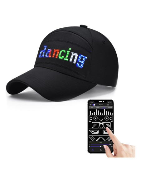 Gorra LED Inteligente GOTUS con Control APP Bluetooth Multicolor