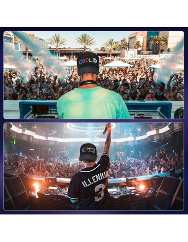 Gorra LED Inteligente GOTUS con Control APP Bluetooth Multicolor