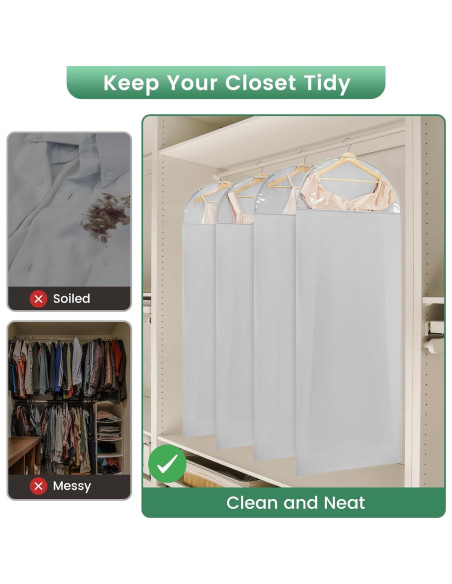 Bolsa de Ropa Larga Carbrea 167.6 cm con Cremallera - Gris Bolsa de Ropa Larga Carbrea 167.6 cm con Cremallera - Gris