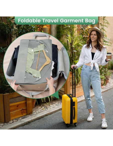 Bolsa de Ropa Larga Carbrea 167.6 cm con Cremallera - Gris Bolsa de Ropa Larga Carbrea 167.6 cm con Cremallera - Gris