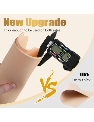 10 Pieles de Tatuaje Falsas 3mm LEEYUKA Doble Cara 18.8x14.2cm