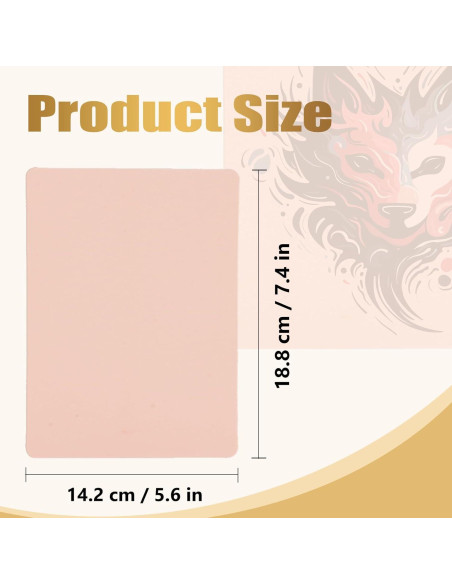 10 Pieles de Tatuaje Falsas 3mm LEEYUKA Doble Cara 18.8x14.2cm