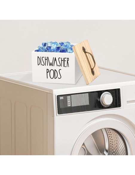 Soporte para Cápsulas de Lavavajillas LYIYEYAN Blanco 14x13x11cm