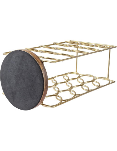 Soporte para cápsulas de café MyGift de metal y madera 30 unidades