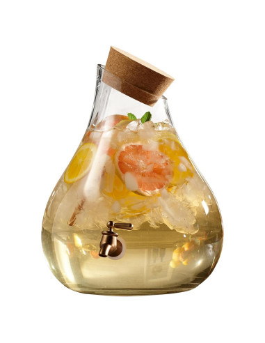 Dispensador de Bebidas de Vidrio Style Setter 9.46L con Grifo