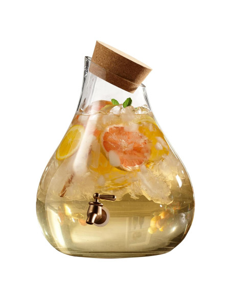 Dispensador de Bebidas de Vidrio Style Setter 9.46L con Grifo