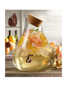 Dispensador de Bebidas de Vidrio Style Setter 9.46L con Grifo 2