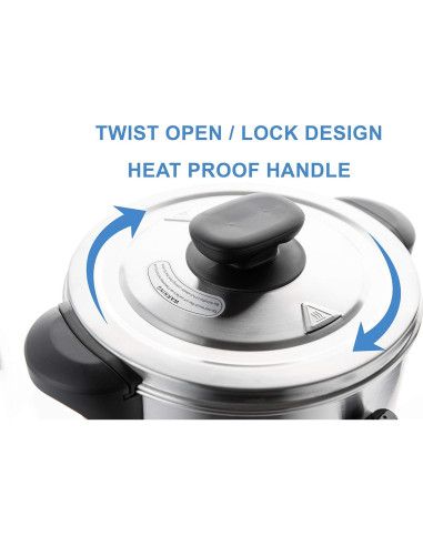 Cafetera Percoladora SYBO SR-CP-100B 16L Acero Inoxidable