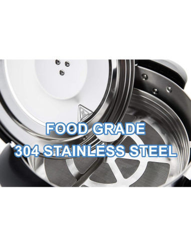 Cafetera Percoladora SYBO SR-CP-100B 16L Acero Inoxidable