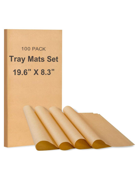 Juego de Tapetes para Bandejas Grandes LSKHEGWLU 100 PCS