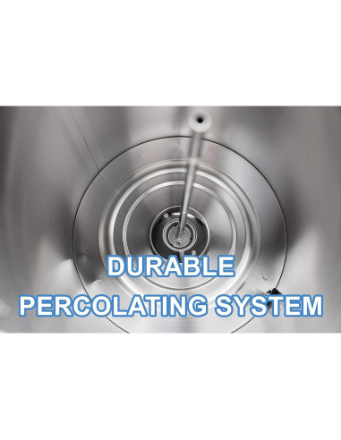 Cafetera Percoladora SYBO SR-CP-100B 16L Acero Inoxidable