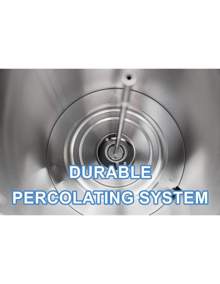 Cafetera Percoladora SYBO SR-CP-100B 16L Acero Inoxidable