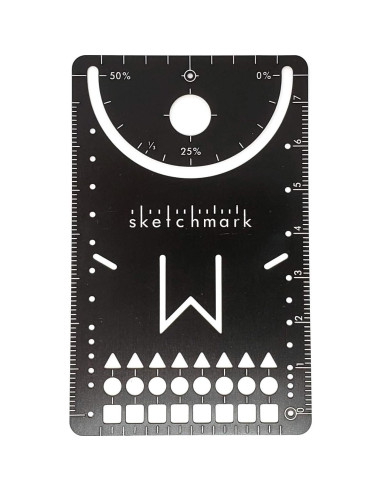 Plantilla de Marcador de Acero Inoxidable Sketchmark S1C - 11 Funciones