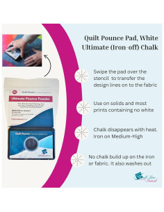 Almohadilla de Pounce Hancy Creations 10.2x7.6cm con Tiza 2