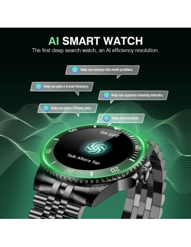 Reloj Inteligente SOUYIE H66 para Hombres, Pantalla AMOLED 1.19"