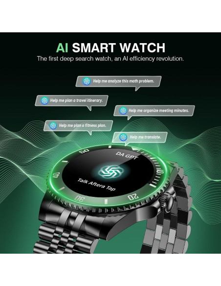 Reloj Inteligente SOUYIE H66 para Hombres, Pantalla AMOLED 1.19"