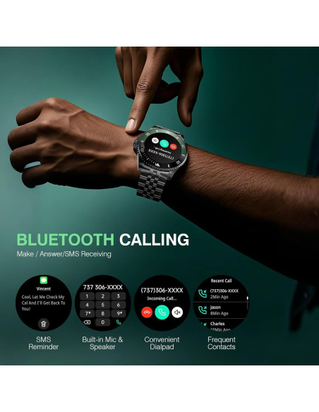 Reloj Inteligente SOUYIE H66 para Hombres, Pantalla AMOLED 1.19"