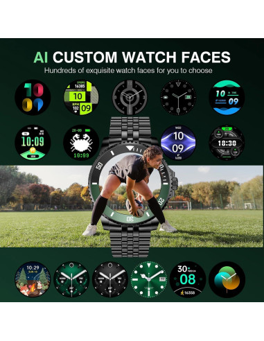 Reloj Inteligente SOUYIE H66 para Hombres, Pantalla AMOLED 1.19"