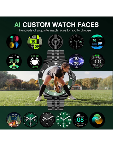 Reloj Inteligente SOUYIE H66 para Hombres, Pantalla AMOLED 1.19"