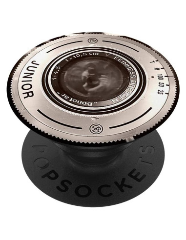 PopSockets PopGrip Negro Intercambiable para Teléfonos y Tabletas