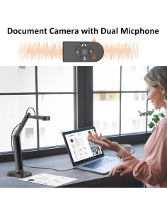 Cámara de Documentos USB Gawervan KB700 8MP con Luz LED 2