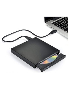 Unidad Externa CD/DVD Blingco GMCDDRIVE11 USB 2.0 Negra