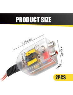 Convertidor de Audio Subwoofer Pinflaw Alta a Baja Frecuencia 2