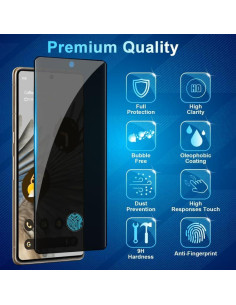 Protector de Pantalla Privado Vidrio Templado Pixel 7 Pro 5G 2