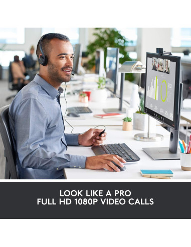 Webcam Logitech C920x HD Pro 720p con micrófonos duales