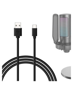 Cable de Micrófono USB C a USB A Geekria 2m para Creativos