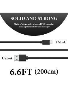 Cable de Micrófono USB C a USB A Geekria 2m para Creativos 2