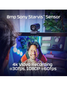 Webcam HyperX Vision S 4K 30fps Autofoco 90 USB-C Negro 2