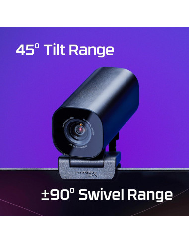 Webcam HyperX Vision S 4K 30fps Autofoco 90 USB-C Negro