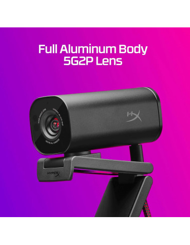 Webcam HyperX Vision S 4K 30fps Autofoco 90 USB-C Negro