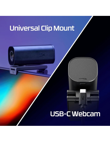 Webcam HyperX Vision S 4K 30fps Autofoco 90 USB-C Negro