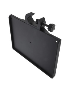 Soporte de Micrófono Ajustable con Bandeja Universal Negra