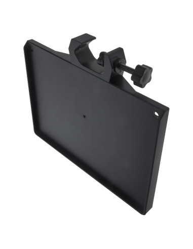 Soporte de Micrófono Ajustable con Bandeja Universal Negra