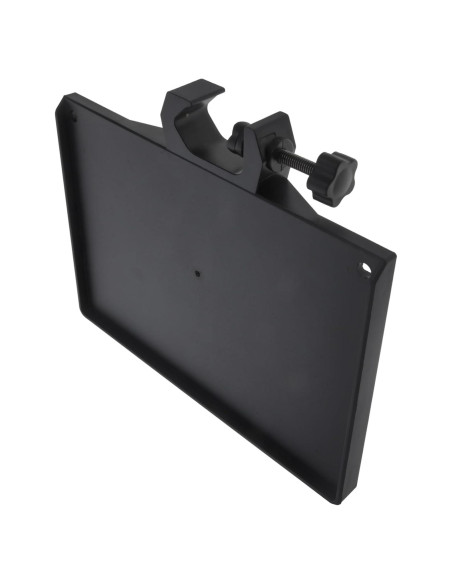 Soporte de Micrófono Ajustable con Bandeja Universal Negra