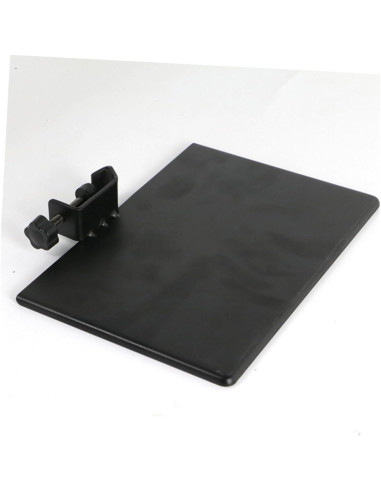 Soporte de Micrófono Ajustable con Bandeja Universal Negra