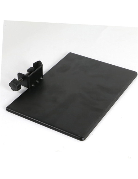 Soporte de Micrófono Ajustable con Bandeja Universal Negra