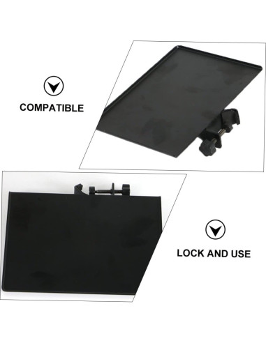 Soporte de Micrófono Ajustable con Bandeja Universal Negra