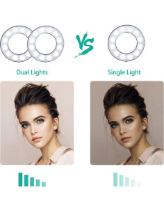 Luz de Anillo LED NexiGo 8.89 cm con Soporte para Móvil 2