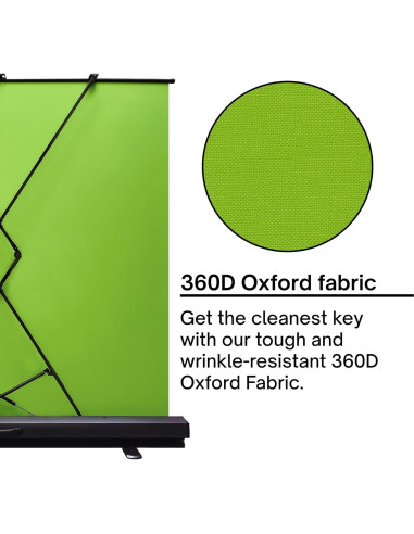 Fondo Verde Plegable Pixio Ultrawide 248.9x198.1 cm para Fotos