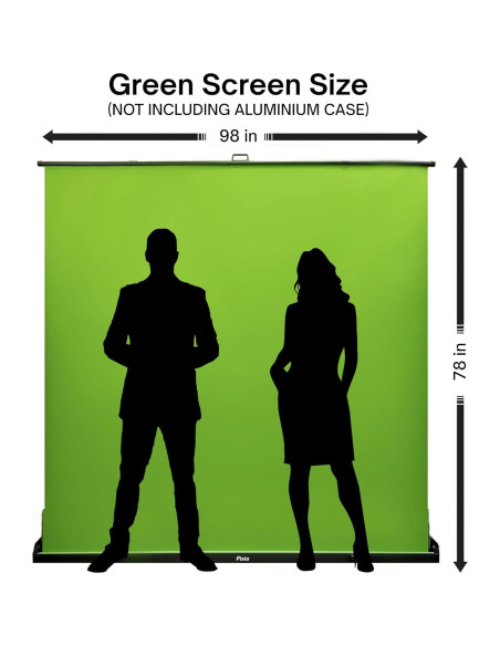 Fondo Verde Plegable Pixio Ultrawide 248.9x198.1 cm para Fotos