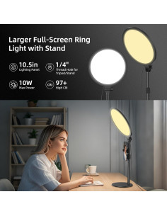 Luz de Anillo LED 26cm ANAUTIN para Video Conferencias 2