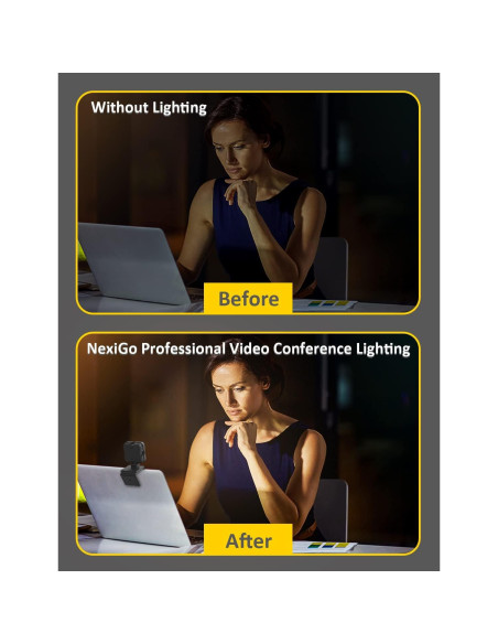 Webcam Full HD 1080P NexiGo N60 Pro con Micrófono y Luz Webcam Full HD 1080P NexiGo N60 Pro con Micrófono y Luz