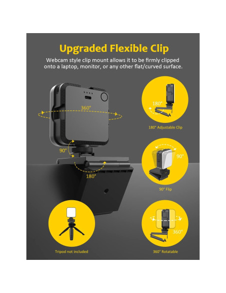 Webcam Full HD 1080P NexiGo N60 Pro con Micrófono y Luz Webcam Full HD 1080P NexiGo N60 Pro con Micrófono y Luz