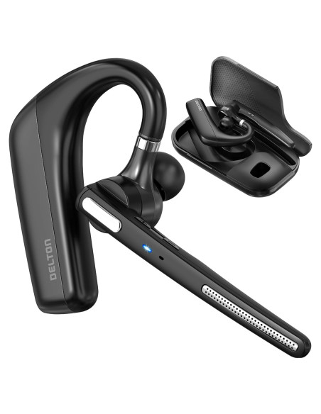 Auricular Bluetooth Delton 90X Inalámbrico con Micrófono - Negro Auricular Bluetooth Delton 90X Inalámbrico con Micrófono - Negro